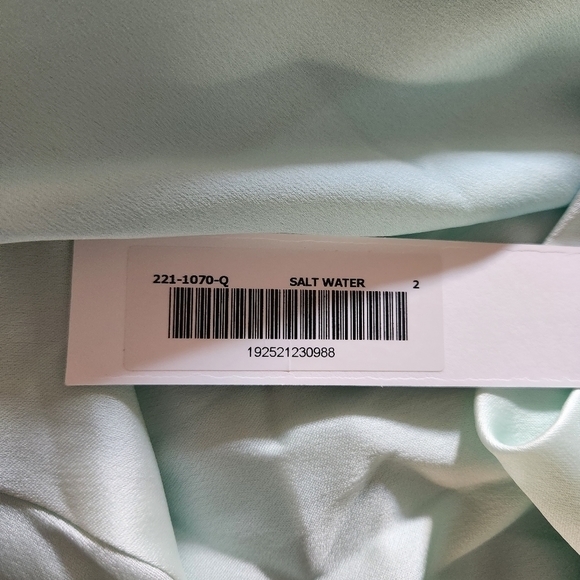 Jonathan Simkhai Finley Gown In Salt Water Size 2 - Picture 14 of 16